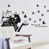 My Rose Girl Flower Wall Sticker